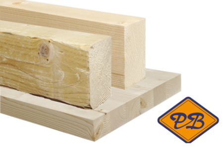 Afbeelding voor categorie Vurenhout NE O/S, klasse B (kozijn & traphout)