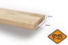 Afbeelding van vurenhout klasse C geschaafd rechte hoek 28x120mm