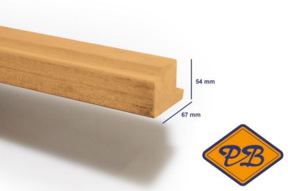 Afbeeldingen van meranti hardhout raamprofiel RP3 55x67mm