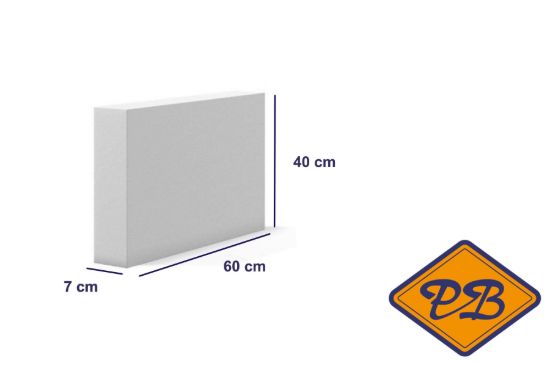 Afbeelding van Cellenbeton lijmblok sterkte G4/550 60x40x7cm