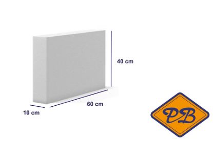 Afbeeldingen van Cellenbeton lijmblok sterkte G4/550 60x40x10cm