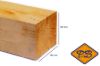 Afbeelding van eiken paal vers-fijnbezaagd 180x180mm
