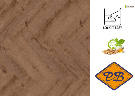 Afbeelding van Ter Hürne perform SPC vinyl lock it easy visgraat strook eiken Washington 6mmx14,5x74,3cm (per pak van 10 stuks universeel=1,07m²)