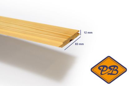 Afbeeldingen van grenen sponningschroot 12x83mm (pak per 10 stuks)