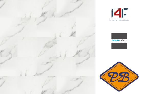 Afbeelding van HDM aqua step SPC vinyl click wand- en vloertegel Glasgow 4mm
