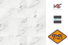 Afbeelding van HDM aqua step SPC vinyl click wand- en vloertegel Glasgow L 4mmx30,5x61cm (per pak van 12 stuks=2,23m²)