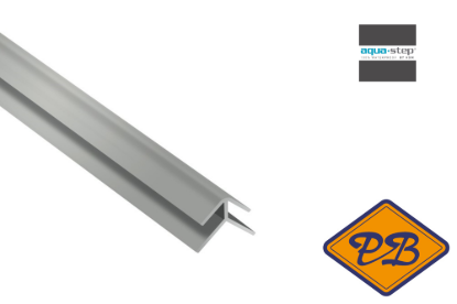 Afbeeldingen van HDM aqua step PVC buitenhoekprofiel grijs 10x4,5x12x1mmx260cm