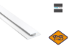 Afbeelding van HDM aqua step PVC koppelprofiel wit 27x4,5x15x1mmx260cm