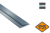 Afbeelding van HDM aqua step PVC koppelprofiel aluminium 27x4,5x15x1mmx260cm