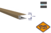 Afbeelding van HDM outdoor® PVC/ALU 2-delig begin-eindprofiel oak honey 50x43x22mmx300cm
