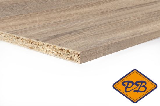 Afbeelding van Unilin geplastificeerd meubelpaneel 18mm robson eik 2-zijdig voorzien van melamine kantenband