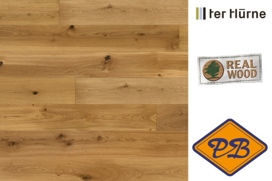 Afbeelding van Ter Hürne CLICKitEASY lamelparket landhuisdeel classic Portofino eiken expressief, geborsteld, naturel geolied 14mmx20x239cm (per pak van 7 stuks=3,34m²)
