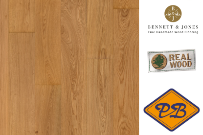 Afbeeldingen van Bennett & Jones Grand Houses nr.14 Winsor click lamelparket landhuis XXL eiken classic, geborsteld, naturel geolied 15mmx26x220cm (per pak van 5 stuks=2,88m²)