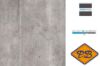Afbeelding van HDM aqua step SPC click 'N screw wandpaneel decor digitale print concrete wood 4,5mm XL
