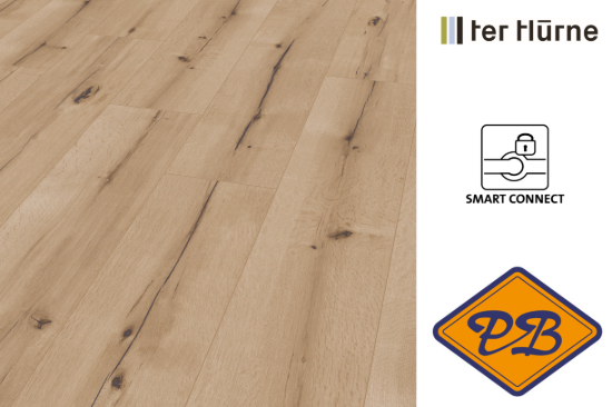 Afbeelding van Ter Hürne IKO trend line smart connect pro aqua 2 premium laminaat landhuisdeel breed eiken art deco 8mmx28x128,5cm (per pak van 7 stuks=2,51m²)