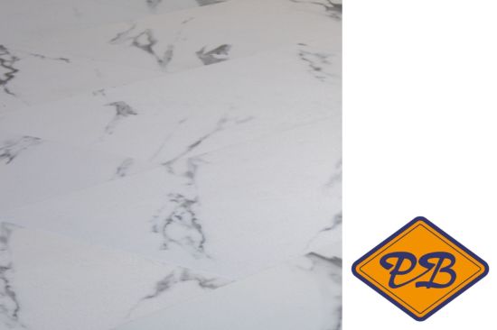 Afbeelding van INTRA SPC vinyl clic 8105-5 marble white vloertegel 5mmx30,5x61cm (per pak van 10 stuks universeel=1,86m²)