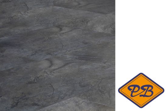 Afbeelding van INTRA SPC vinyl clic 2271-1 black slate vloertegel 5mmx30,5x61cm (per pak van 10 stuks universeel=1,86m²)