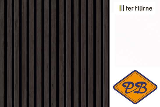 Afbeelding van Ter Hürne uniquedesign akoustiek 3D wand-en plafondpaneel 1-zijdig edelgefineerd eiken Donau gekleurd-naturel geolied 21mm