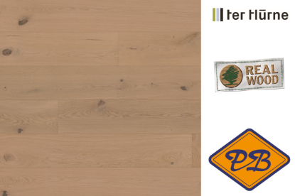 Afbeeldingen van Ter Hürne HYWOOD click IT easy pro fineerparket landhuisdeel eiken Nieuw Land geborsteld mat gelakt 11mm