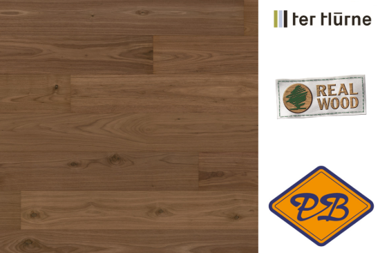Afbeelding van Ter Hürne HYWOOD click IT easy pro fineerparket landhuisdeel Walnoot Prescott fijn geborsteld mat gelakt 11mm