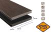 Afbeelding van Fiberdeck® WPC XXL terrasplank massief met BI COLOR profiel vintage wengé/graphite 23x210mm