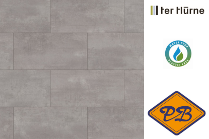 Afbeeldingen van Ter Hürne DURECO STRONG click tegel laminaat stone edition Lamu 12mmx33,0x63,8cm (per pak van 7 stuks=1,474m²)
