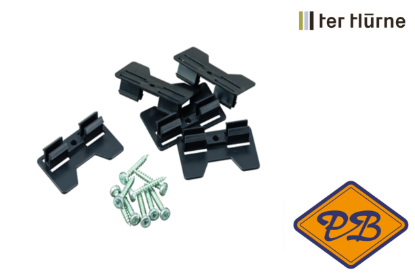 Afbeeldingen van Ter Hürne bevestigingsclips voor onzichtbare montage plafond decorlijst DAL 34 inclusief schroeven (doos=30stuks)