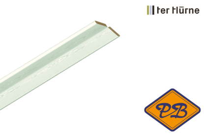 Afbeeldingen van Ter Hürne knik decorlijst FWL 50 essen parelwit zijdemat 25x25mmx240cm