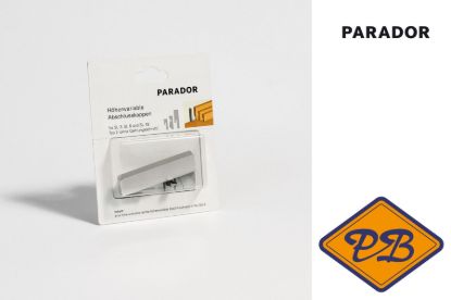 Afbeeldingen van PARADOR universele PVC eindkappen aluminium look type 2 voor plinten SL 5 & SL 18 (per blister= 1x Links + 1x Rechts)