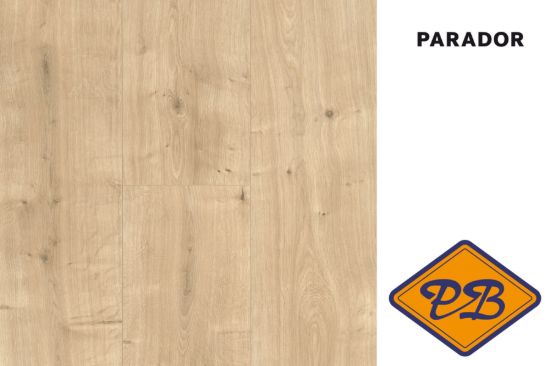 Afbeelding van PARADOR BASIC 400 V4 safe lock® PRO click laminaat landhuisdeel eiken geslepen zijdemat structuur 8mmx19,4x128,5cm (per pak van 10 stuks=2,49m²)