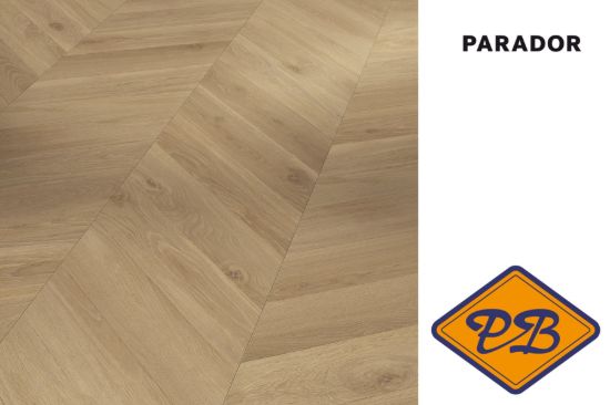 Afbeelding van PARADOR TRENDTIME 8 safe lock® PRO laminaat eiken Loire honig Chevron strook extra breed geolied structuur 8mmx33x128,5cm (per pak van 5 stuks =2,12m²)