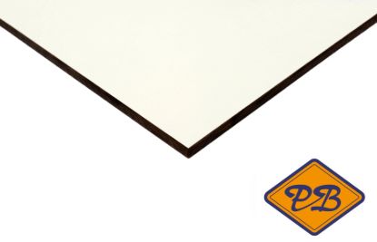 Afbeeldingen van Dekokern HPL gevelplaat 2-zijdig RAL 9010 zuiver wit 305x122cm