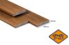 Afbeelding van PuraShield™ composiet vlonderplank massief 1-zijdig houtnerf / 1-zijdig glad profiel teak 23x138mm