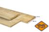 Afbeelding van vurenhout klasse C jumbo vlonderplank geschaafd ronde hoek verduurzaamd 28x195mm