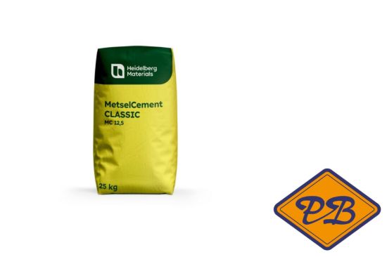 Afbeelding van Heidelberg classic mc 12,5 metselcement cement grijs zak (per zak=25kg)