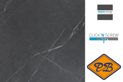 Afbeeldingen van HDM aqua step SPC click 'N screw LUXURY wandpaneel Aberdeen XL 4,5mm