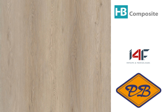 Afbeelding van HB Composite aqua  SPC vinyl click wand- en vloer LUXURY landhuisdeel Timeless Oak 4mmx22,8x122cm (per pak van 8 stuks=2,23m²)