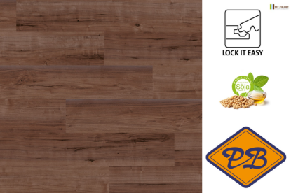 Afbeeldingen van Ter Hürne perform SPC vinyl lock it easy landhuisdeel XL Walnut Abu Dhabi 6mmx23,5x151,7cm (per pak van 6 stuks=2,14m²)