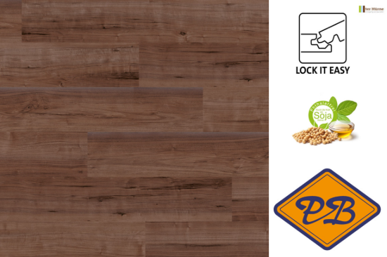 Afbeelding van Ter Hürne perform SPC vinyl lock it easy landhuisdeel XL Walnut Abu Dhabi 6mmx23,5x151,7cm (per pak van 6 stuks=2,14m²)