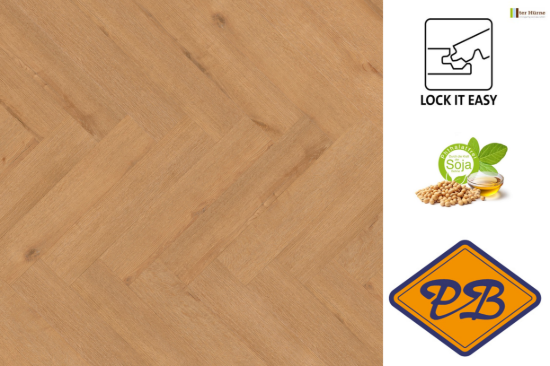 Afbeelding van Ter Hürne perform SPC vinyl lock it easy visgraat strook eiken Hamburg 6mmx14,5x74,3cm (per pak van 10 stuks universeel=1,07m²)