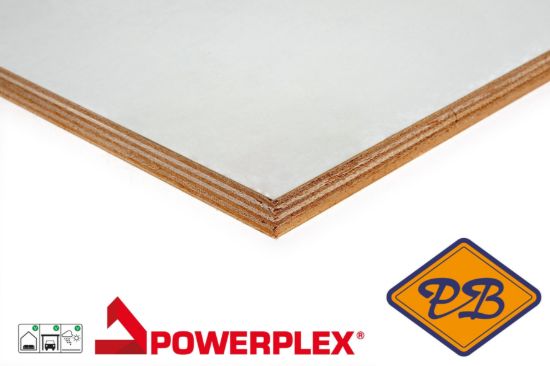 Afbeelding van okoumé *15 jaar supergarant multiplex B/BB exterieur 110/110μ wit gegrond 250x122cm