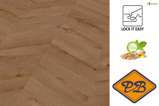 Afbeelding van Ter Hürne perform SPC vinyl lock it easy Chevron strook eiken Washington 6mmx14,5x66,5cm (per pak van 12 stuks universeel=1,15m²)