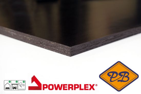 Afbeelding van hardhout powerfilm betonmultiplex glad 250x125cm