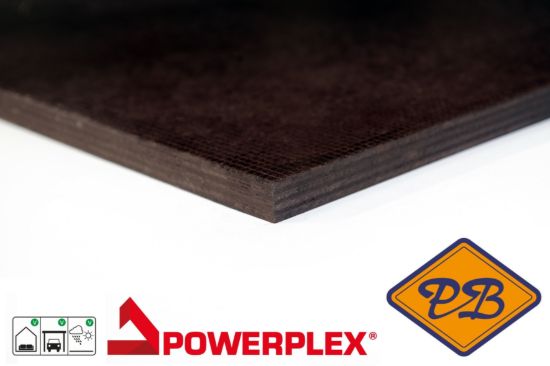 Afbeelding van hardhout powerfilm betonmultiplex 1-zijdig antislip 250x125cm