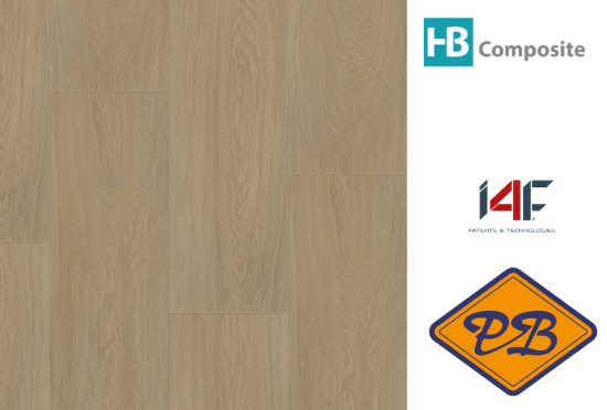 Afbeelding van HB Composite aqua SPC vinyl click wand- en vloer SUPERIOR landhuisdeel Oak Glory 4,5mmx22,8x122cm (per pak van 8 stuks=2,23m²)