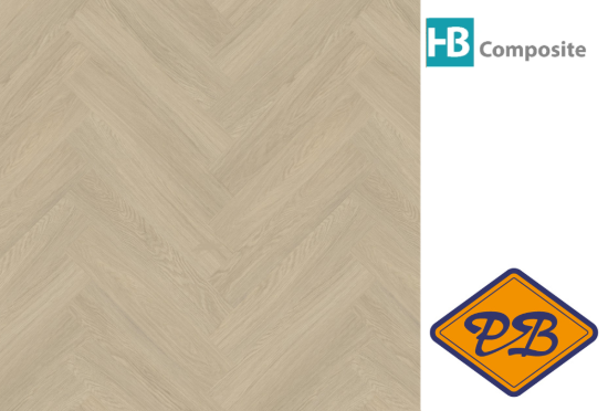 Afbeelding van HB Composite aqua SPC vinyl click visgraat wand- en vloer strook SUPERIOR Oak Paradise 4,5mmx15x75cm (per pak van 8 stuks A + 8 stuks B =1,80m²)