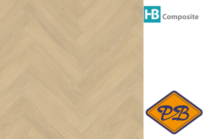 Afbeeldingen van HB Composite aqua SPC vinyl click visgraat wand- en vloer strook SUPERIOR Oak Wonder 4,5mmx15x75cm (per pak van 8 stuks A + 8 stuks B =1,80m²)
