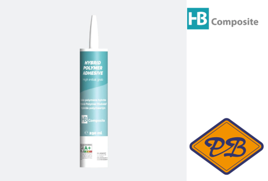 Afbeelding van HB composite professional hybride polymere lijm wit (per koker=290ml)