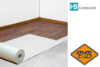 Afbeelding van HB composite AC Supreme ondervloer voor SPC vloeren 1,0mmx100x1500cm (per rol=15m²)