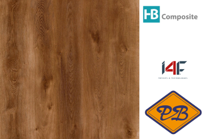 Afbeeldingen van HB Composite aqua SPC vinyl click wand- en vloer LUXURY landhuisdeel Traditional Oak 4mmx22,8x122cm (per pak van 8 stuks=2,23m²)